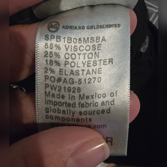 AG Adriano Goldschmied Maternity Prima Cigarette Leg Black Jeans Size 26 - Picture 8 of 12